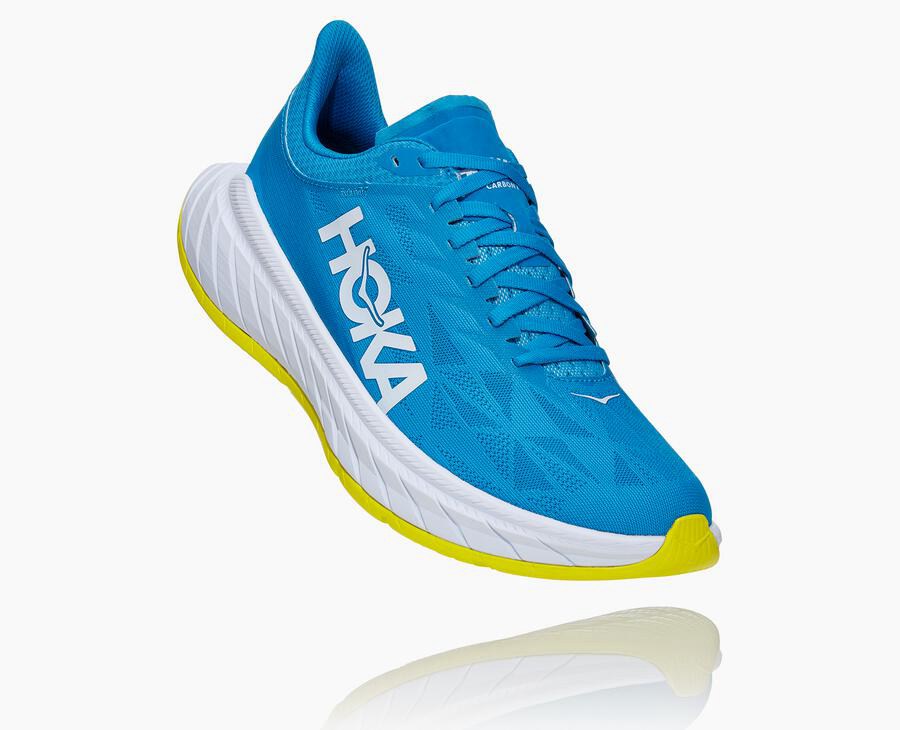 Hoka One One Løbesko Herre - Carbon X 2 - Blå/Hvide - 108726WXK